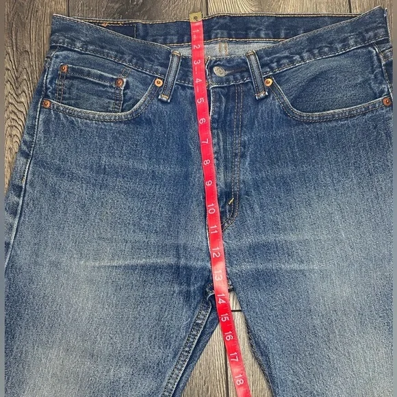 Levi’s 505 Straight Leg Jeans Men’s W32 L32 | Classic Medium Wash - Picture 9 of 16